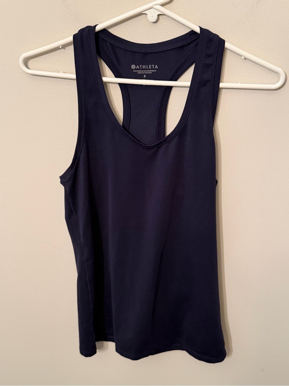 Athleta Racerback Tank in Navy size Small